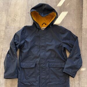 Youth Navy Hooded Rain Jacket